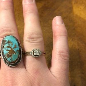 1/5 karat diamond promise ring